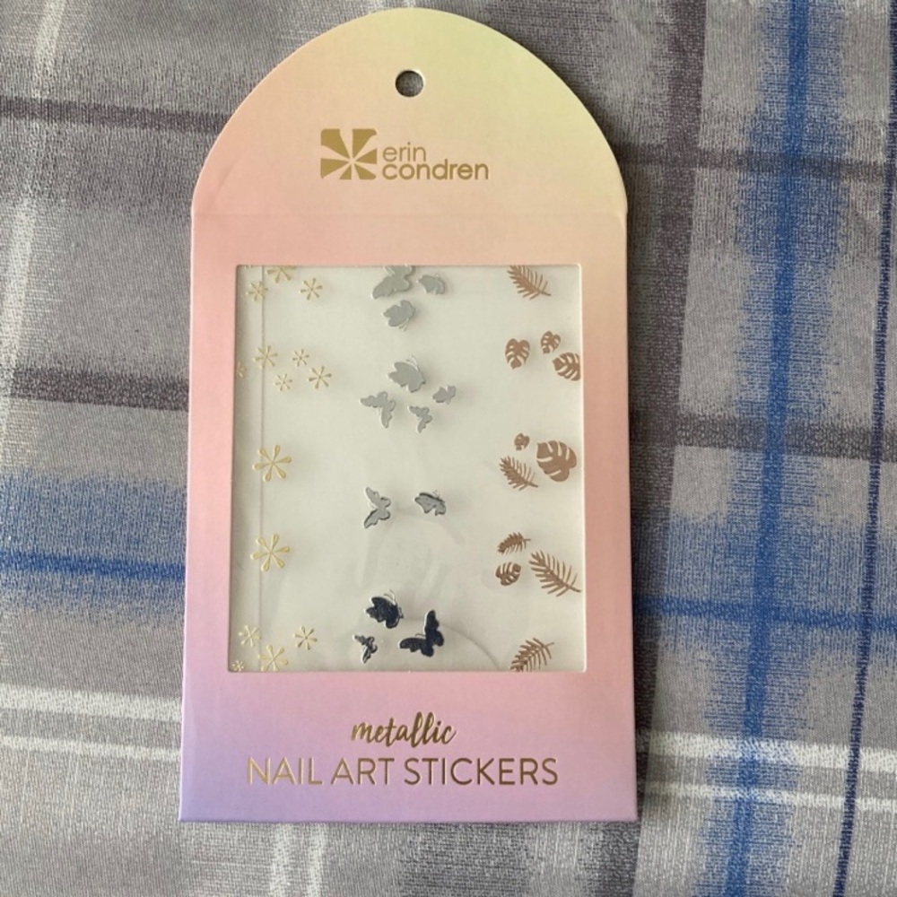 Erin Condren Metallic Nail Art Stickers
